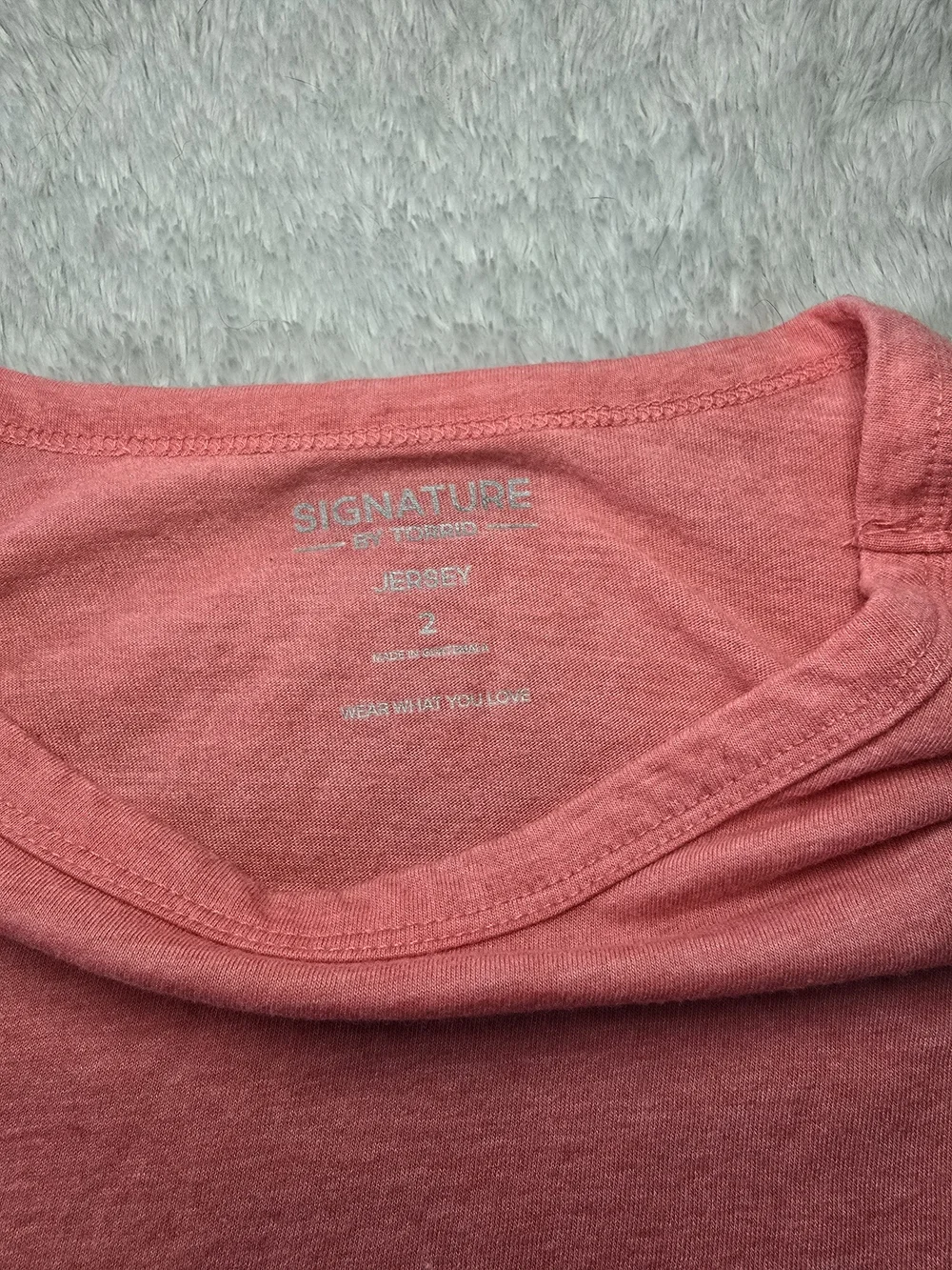 torrid Coral Crewneck Short Sleeve Tee